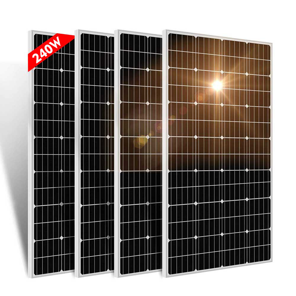 240W 12V Mono Solar Panel 240 Watts Compact Design Solar Module For RV Marine