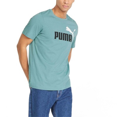

Футболка Puma Essentials 2 с коротким рукавом и круглым вырезом, мужские повседневные топы размера  586641, Синий, Puma Essentials 2 Crew Neck Short Sleeve T-Shirt