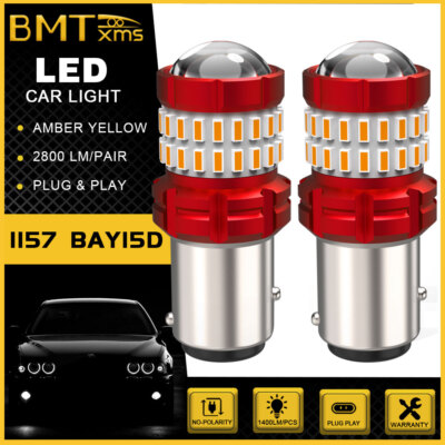 2pcs 1157 LED поворотный/ сигнал свет Amber Yellow Anti Flash  Mazda CX-5 2013-2016
