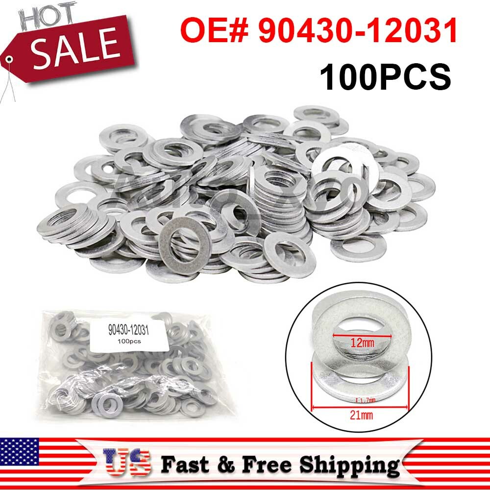 Drain Sump Plug Washers Gasket 12mm Hole For Toyota Scion Le