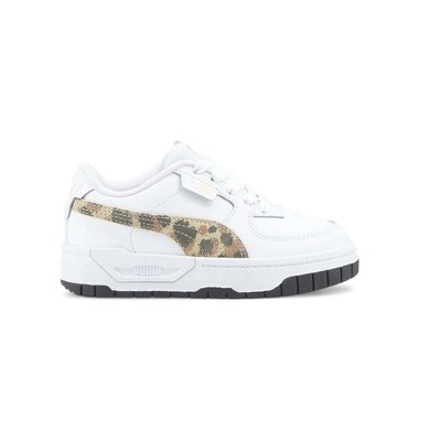

Puma Cali Dream с леопардовым принтом, молодежные белые кроссовки на шнуровке для девочек, повседневная обувь 3, Белый, Puma Cali Dream Leopard Print Lace Up Youth