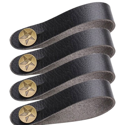 4 Pcs Black Guitar Strap Wide Range of Creative