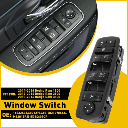 For 2014 2015 2016 Dodge Ram 1500 Driver Side Master Control Window Switch 12PIN
