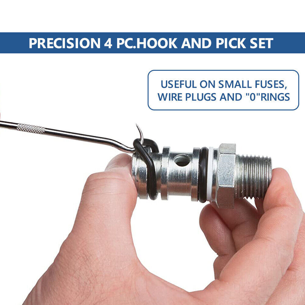 10pcs Hook Pick Set O Ring Seal Remover Tool Mechanics Garage Tool Hose Puller