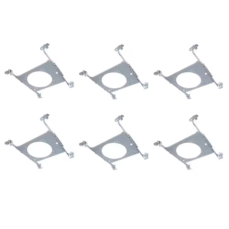 Halo 6 Inch Recessed Light Mounting Frame New Construction Canless LED 6 Pack