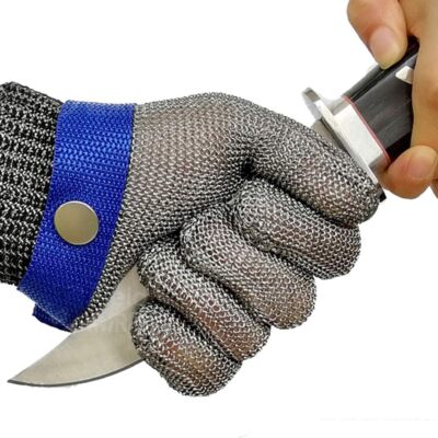 Cut Resistant Glove Stainless Steel Mesh Metal Glove for Kitchen Cooking Cutting