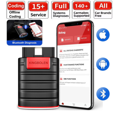 KINGBOLEN Ediag Bidirectional OBD2 Scanner Car Diagnostic Tool for Android & IOS