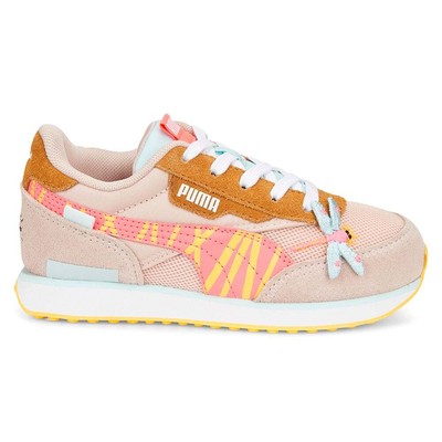 

Puma Sw X Future Rider Lace Up Молодежные розовые кроссовки Повседневная обувь для девочек 38606201, Розовый, Puma Sw X Future Rider Lace Up Youth