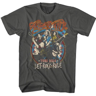 Aerosmith Let Rock Rule Tour 2014 Men's T Shirt