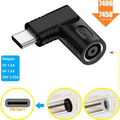 5/10/15X Laptop Charger Converter TO USB Type C PD Power Charging Cable Adapter
