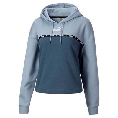 

Пуловер с капюшоном Puma Power Tape Fl Plus, женская повседневная верхняя одежда, размер , 6722431, Синий