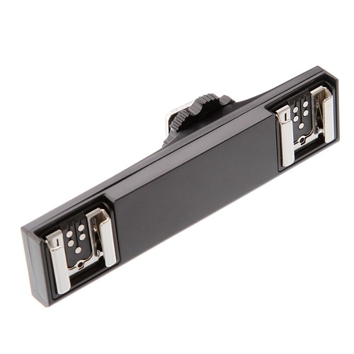 ️ Dual/2 Hot Shoe ETTL Flash Speedlite Light Bracket Mount for Canon