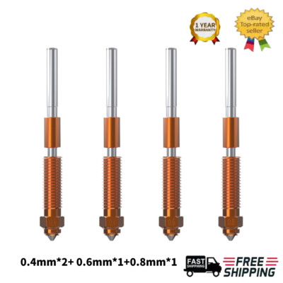 Quick-Swap 3D Printer Nozzle Kit, Nozzles Copper Alloy for K1C/Ender-3 V3/Plus