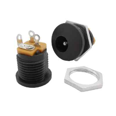 5 pcs DC-022 12V 3A 5.5 x 2.1mm Plastic Female Sockets DC Power Barrel