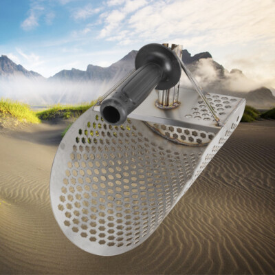 Treasure Hunting Sand Scoop Sifter Metal Detecting Beach Shovel Gold Mining