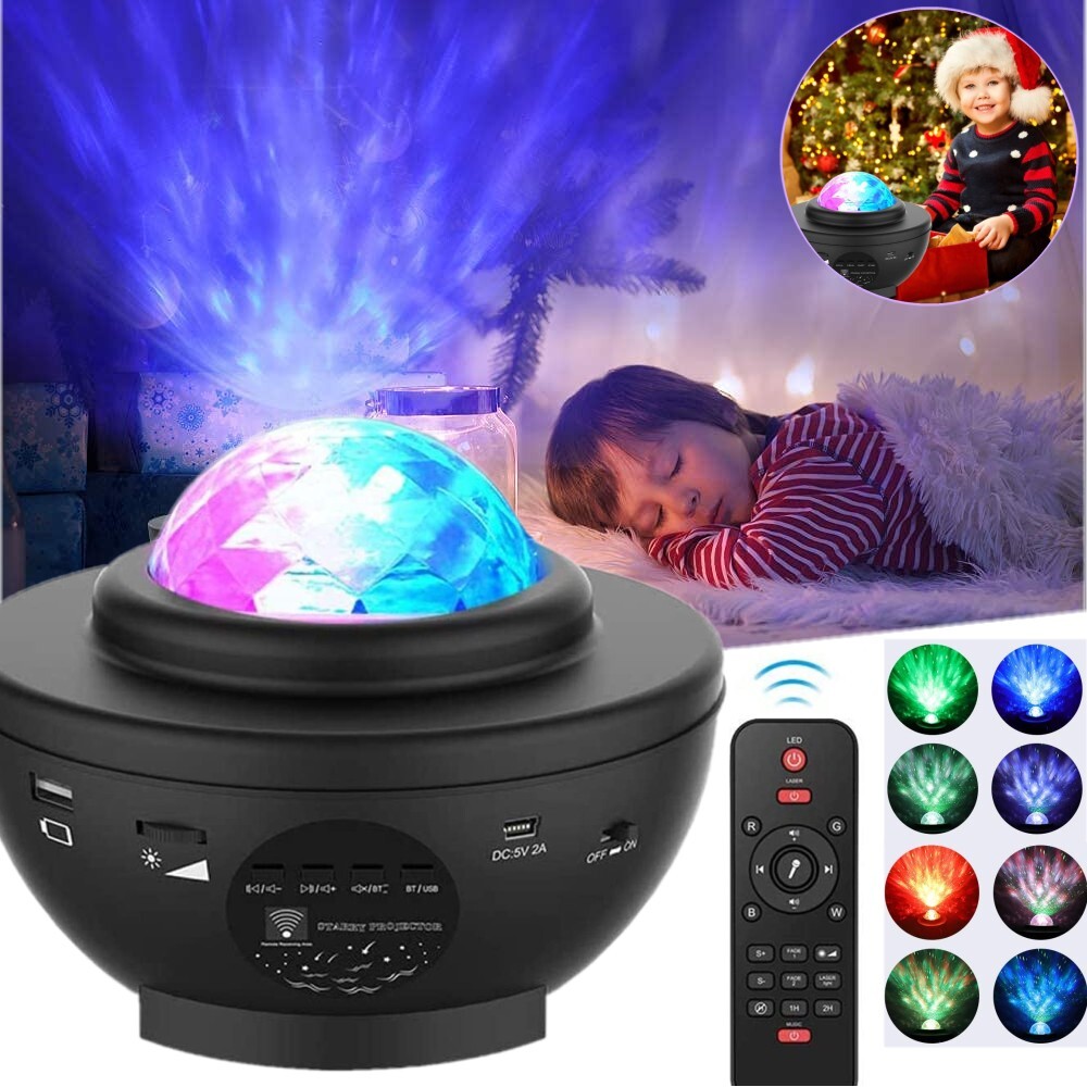 Galaxy Starry Sky Night Light Ocean Star Party Speaker Led Lamp Remote