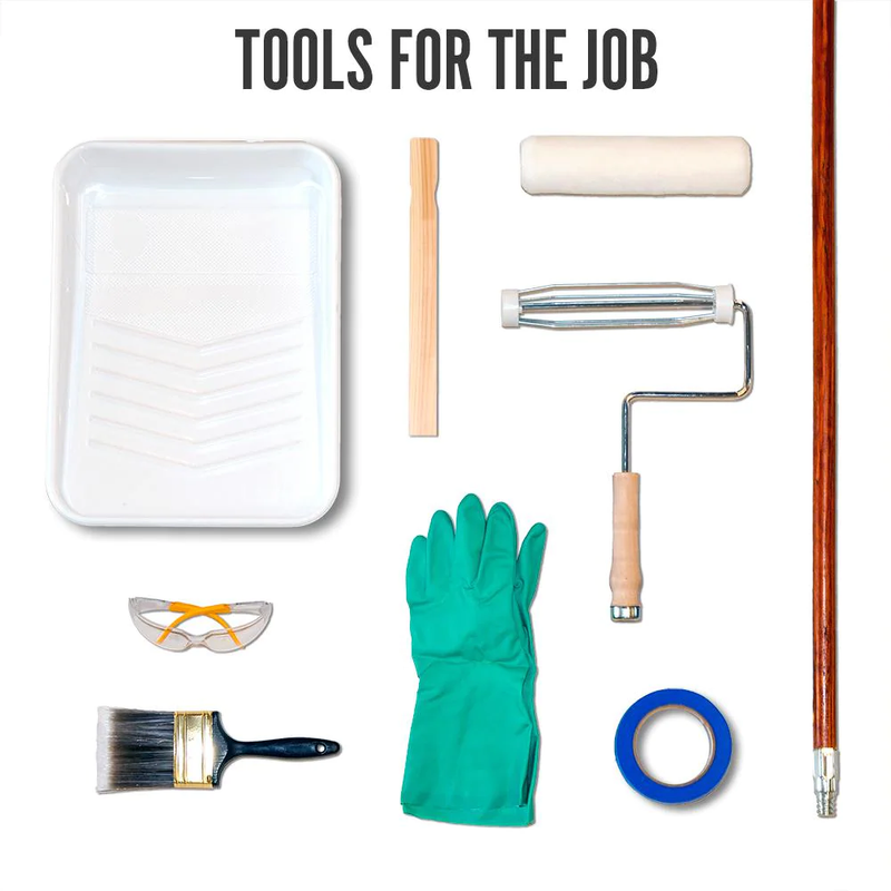 1/ 5 Gal Floor Paint Jet Black Epoxy Concrete For Garage Basement Patio Driveway