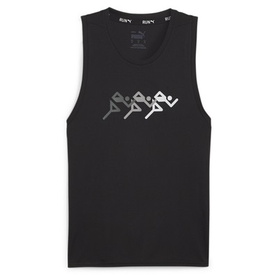 Puma Run Favorites Графическая майка-синглет с круглым вырезом и безрукавкой, мужская, Размер XL, Повседневная, Athl