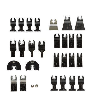 29PCS Universal Wood Metal Oscillating Multitool Quick Release Saw Blades New