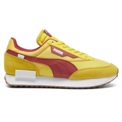 Puma Future Rider Play On Lace Up  Mens Yellow Sneakers Casual Shoes 39347320