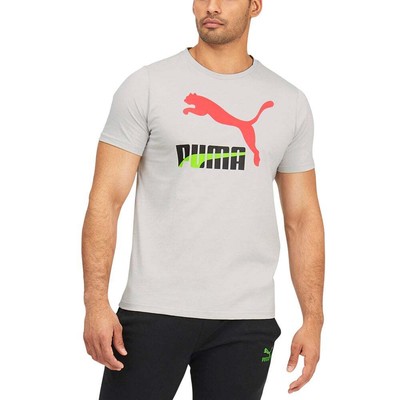 

Puma Dazed Classics Logo Футболка с круглым вырезом и коротким рукавом Мужские серые повседневные топы 53, Grey, Puma Dazed Classics Logo Crew Neck Short Sleeve T-Shirt