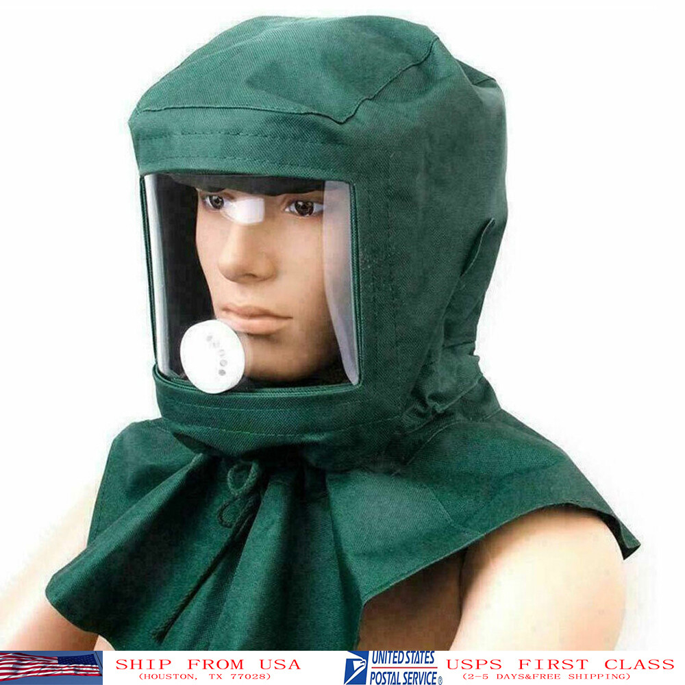 Sand Blasting Tool Anti-wind Dustproof Hood Caps Protective Face Shield