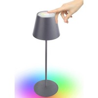 LED Akku Tischleuchte 3,6 W CRI80 Tischlampe RGB Anthrazit für Innen/Aussen