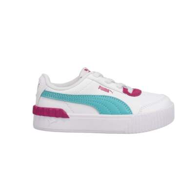

Puma Carina Lift Ac Lace Up Infant Boy Белые кроссовки Повседневная обувь 374227-10, Белый, Puma Carina Lift Ac Lace Up Infant