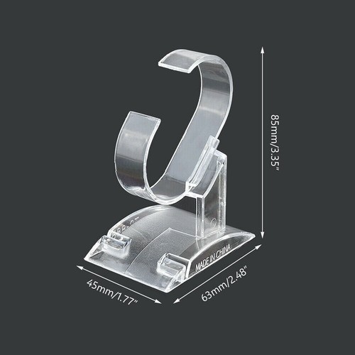 Wholesale Clear Plastic Wrist Watch Display Stand Holder Bracelet Racks Showcase
