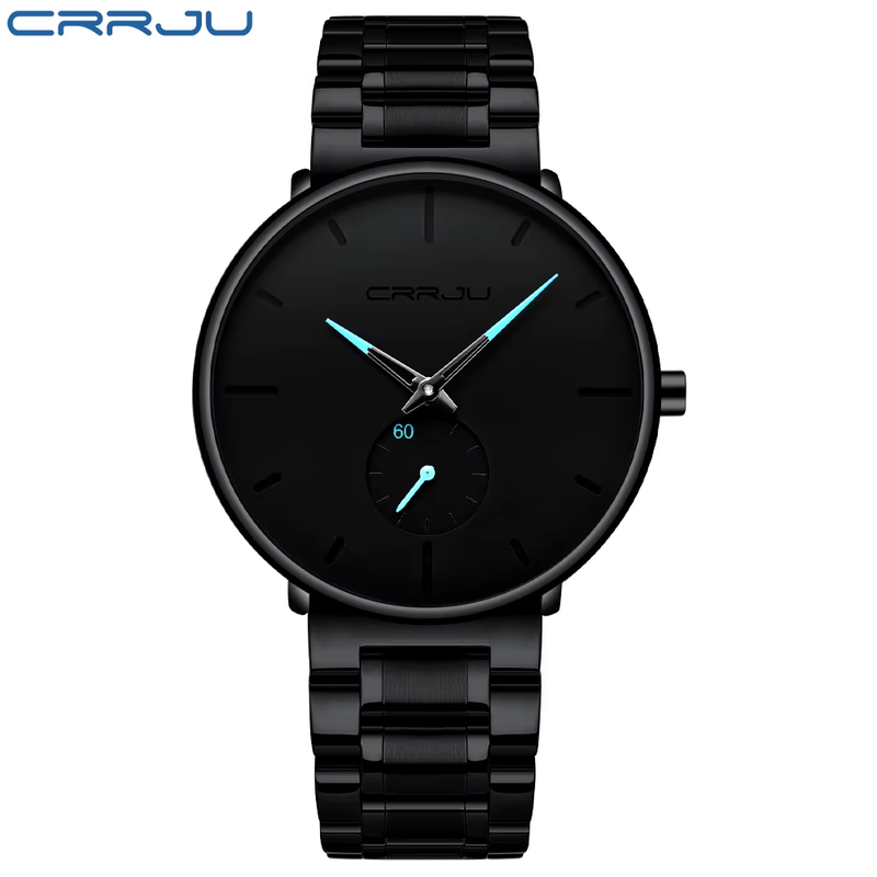 Wristwatch For Men Military Sport Wrist Watch Gold Quartz Steel Waterproof Male