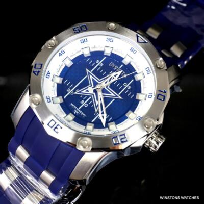 Invicta NFL Pro Diver Scuba Dallas Cowboys Blue Automatic 50mm Watch New