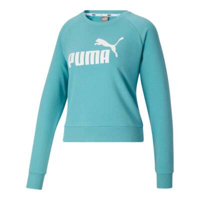 Puma No.1 Crew Neck Long Sleeve Pullover Shirt Womens Grey Casual 587862-61