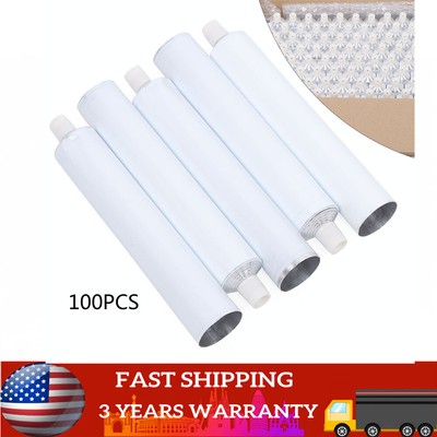 100pcs Travel Tube Aluminum Empty Unsealing Toothpaste Tubes Environmentally