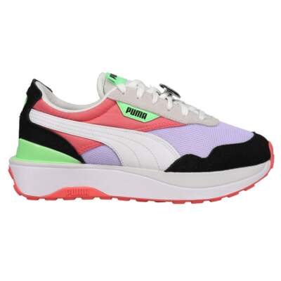 

Puma Cruise Rider Iwd Lace Up Womens Purple, White Кроссовки Повседневная обувь 382283, Puma Cruise Rider Iwd Lace Up