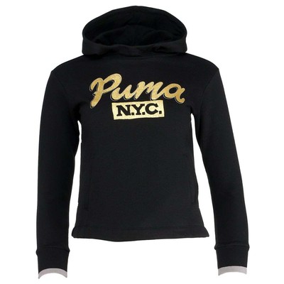 

Puma Nyc Fanshop Пуловер с капюшоном для девочек, размер , повседневная верхняя одежда 858439-01, Черный