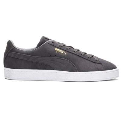 

Puma Suede Classic Tones Мужские серые кроссовки на шнуровке Повседневная обувь 38955001, Grey, Puma Suede Classic Tones Lace Up