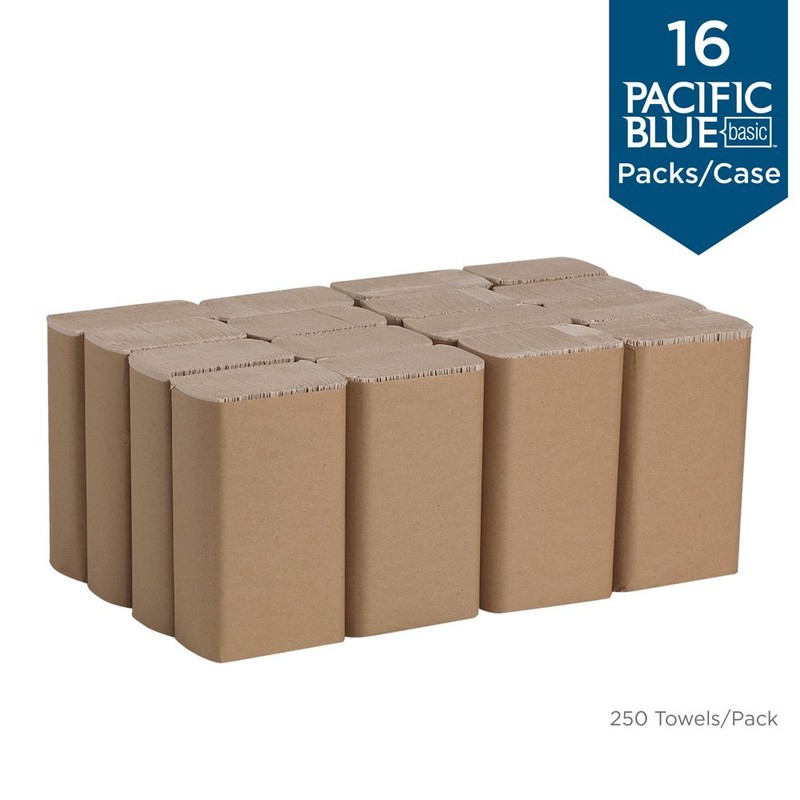 Envision 23304 Multifold Paper Towel, Brown, 4,000 Towels (GPC23304)