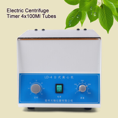 LD-4 Electric Lab Benchtop Centrifuge 4000RPM 4 Tubes x 100ml Centrifuge Machine
