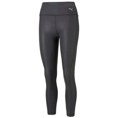 

Леггинсы Puma Moto High Waist 78 Athletic Womens Black Athletic Casual 521451-01, Черный, Puma Moto High Waist 78 Athletic Leggings