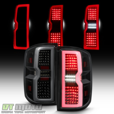 Bk Sm 3D Sequential Signal 14-18 Silverado 1500 15-19 2500/3500HD LED Tail Light