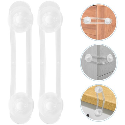 2pcs Cabinet Locks Childproofing Latches Drawers Cupboard Child Safety Locks US