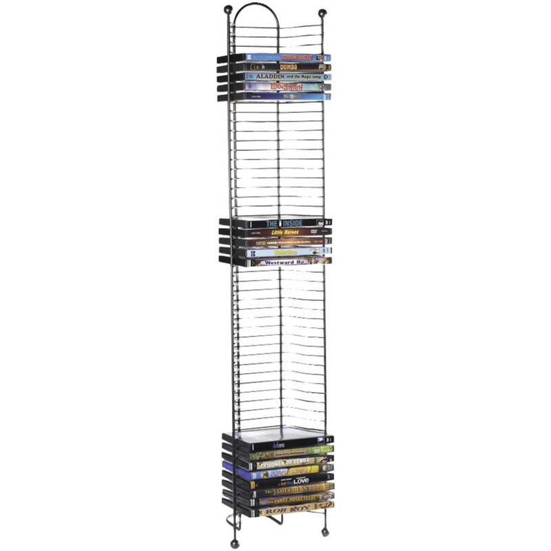 52 Dvd Games Storage Rack Tower Stand Organizer Rack Shelf Holder Storage Media