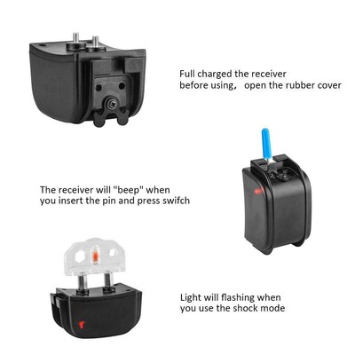 WOLFWILL Rechargeable Training Collar 330 Yards Remote Pet Dog with Beep / Vibra