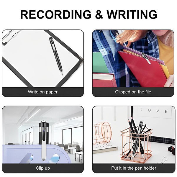 Hidden Cam Pocket Pen Camera HD 1080P Mini Body Video Recorder DVR Security US - Image 16