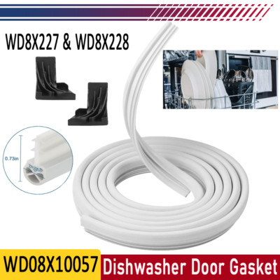 Dishwasher Door Gasket Seal WD08X10057 WD8X227 WD8X228 for GE Kenmore Hotpoint