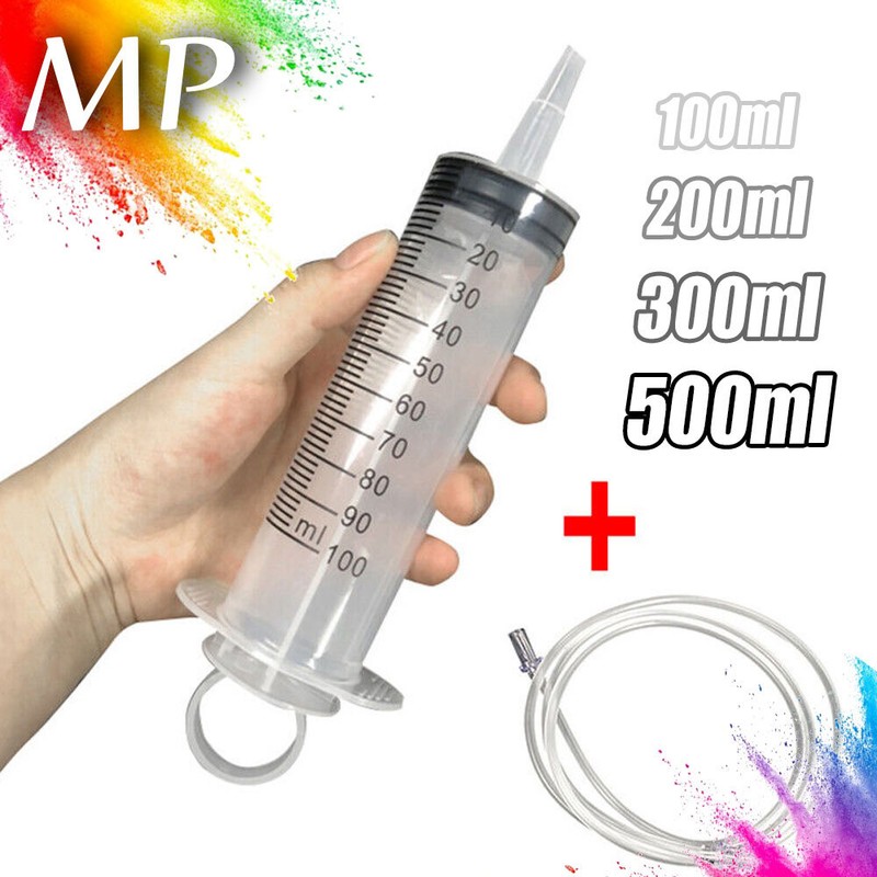 100ml-500ml Einwegspritzen Liquidspritzen KapazitÃ¤T EinlaufpumpÃ¶L Mit Schlauch