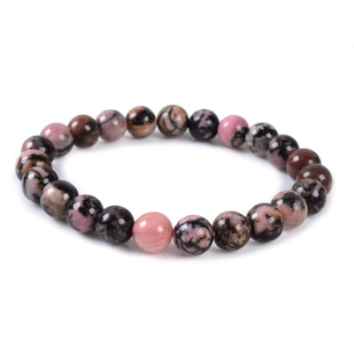 8mm round bracelet stretchable bracelet gemstone beads healing crystal bracelet