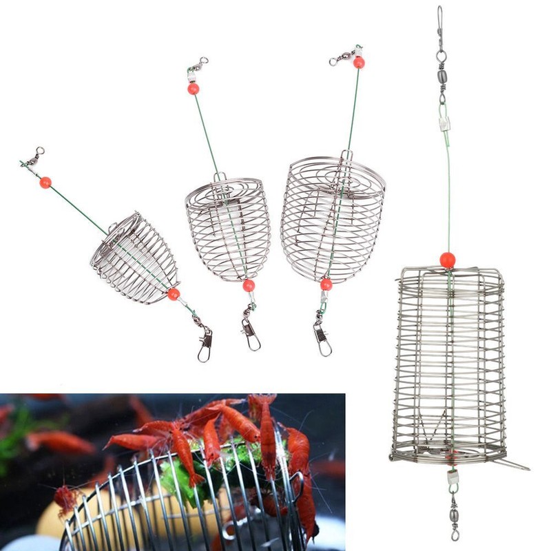 Tackle Fishing Lure Trap Food Feeding Aquarium Bait Feeder Fishing Bait Cage
