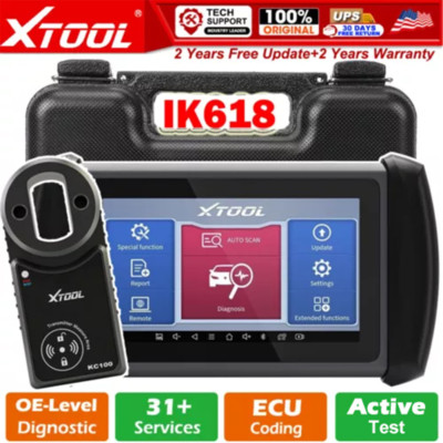 XTOOL IK618 Car Programming Auto Coding Bidirectional Diagnostic Scanner w/KC100