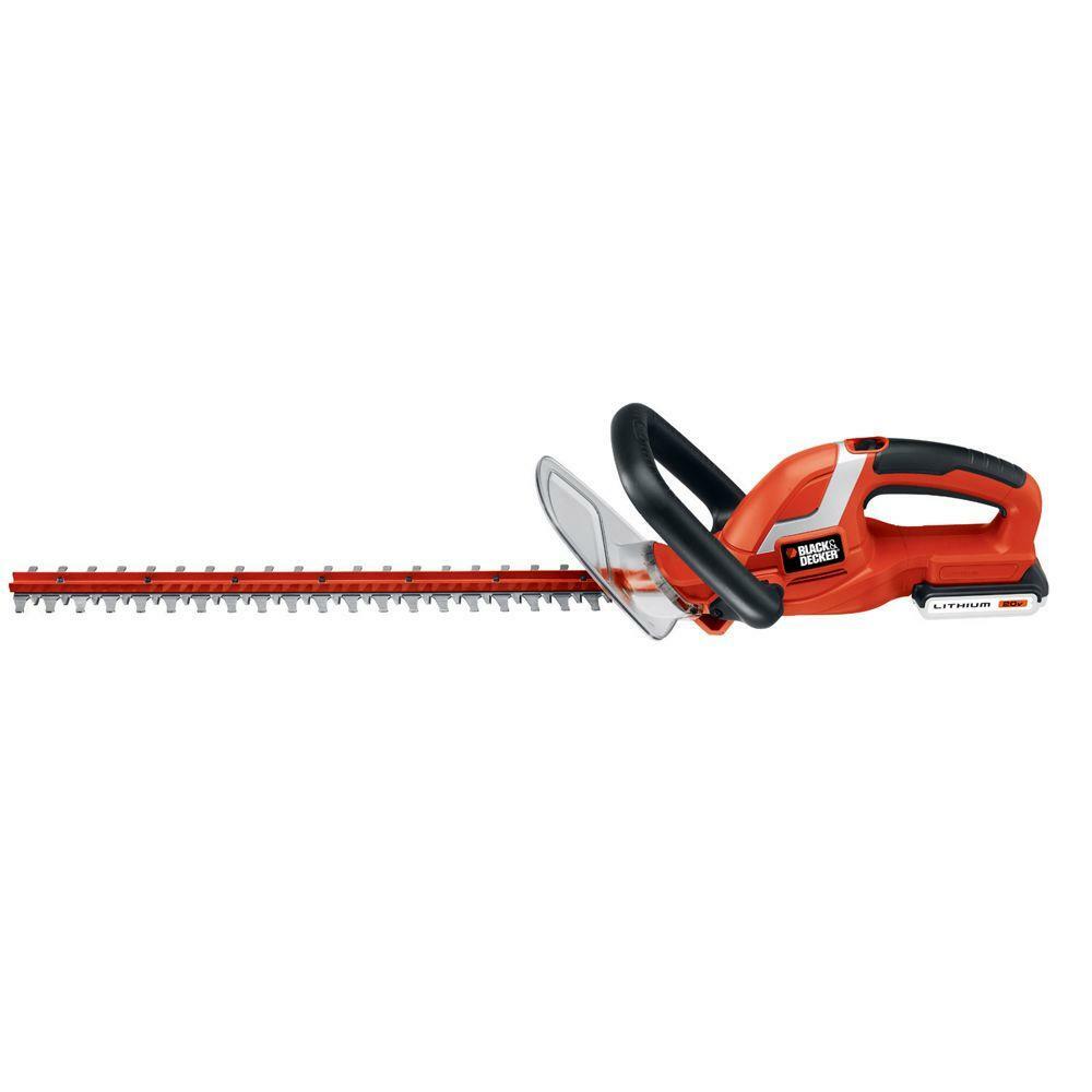 BLACK+DECKER 22 in. 20-Volt MAX Li-Ion Cordless Hedge Trimmer W BATT+CHARGER